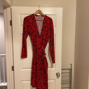 Boden red wrap dress, XXL, new